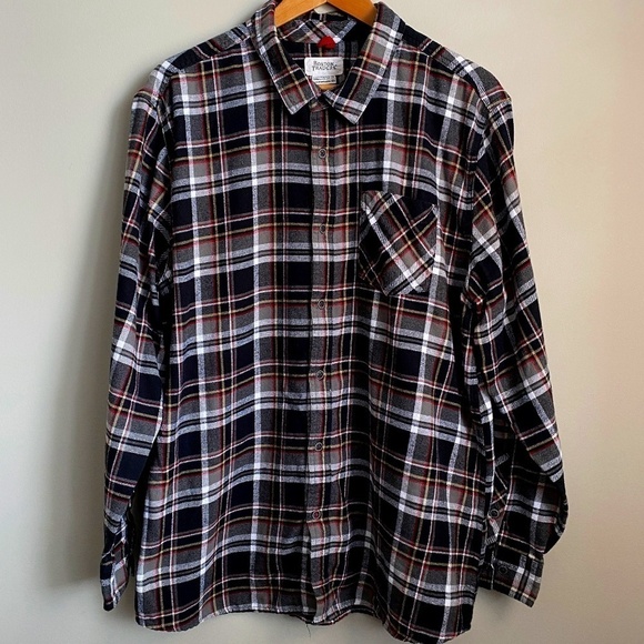 Boston‎ Traders Men's Plaid Flannel Button Up Long Sleeve Shirt SIze XXL - Picture 1 of 12